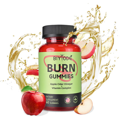 BIYODE Burn Gummies | Keto ACV Gummies with The Mother & BHB Salts for Metabolism Support | Vegan, Non-GMO, 60 Count