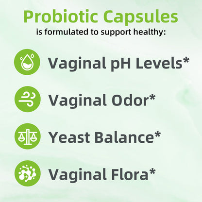 WellCatcher Probiotic Capsules – 5 Billion CFUs for Gut & Vaginal Health | 90 Capsules