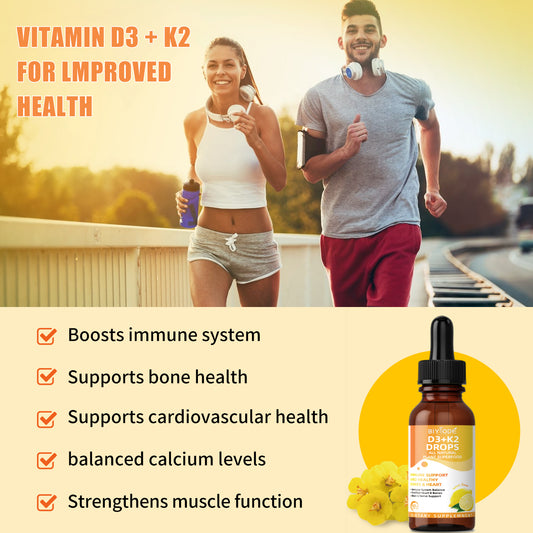 🍋 BIYODE Vitamin D3+K2 Drops | The Golden Guardian for Bones and Heart