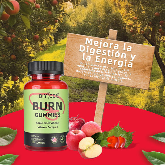 BIYODE Burn Gummies | Keto ACV Gummies with The Mother & BHB Salts for Metabolism Support | Vegan, Non-GMO, 60 Count