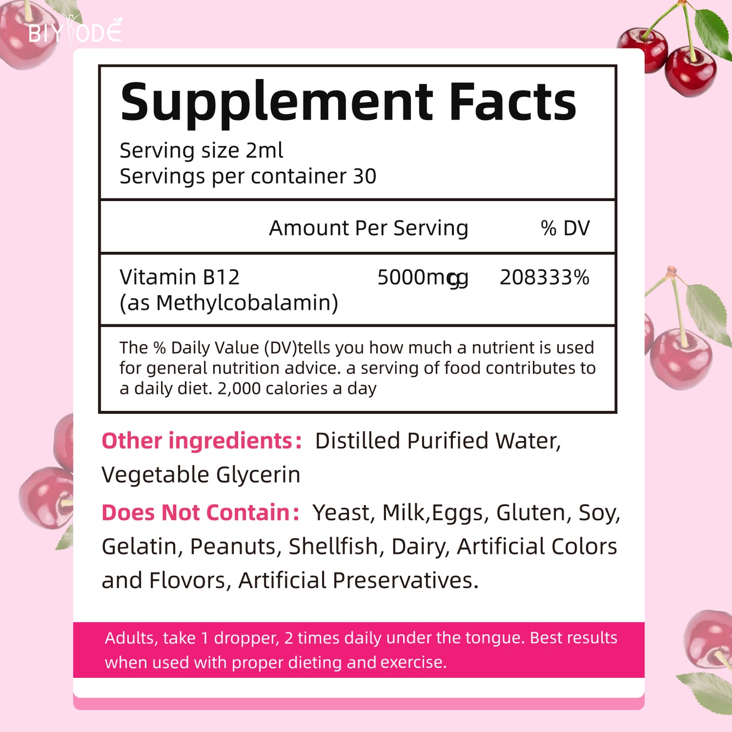 BIYODE Vitamin B12 Liquid Drops